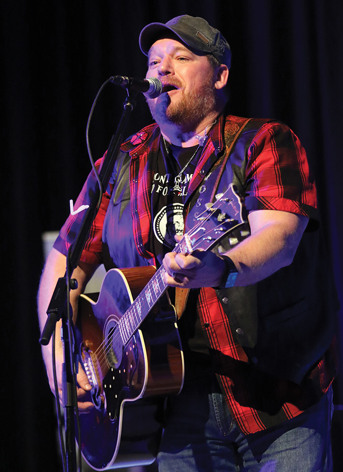 JJ Voss performing.<br />